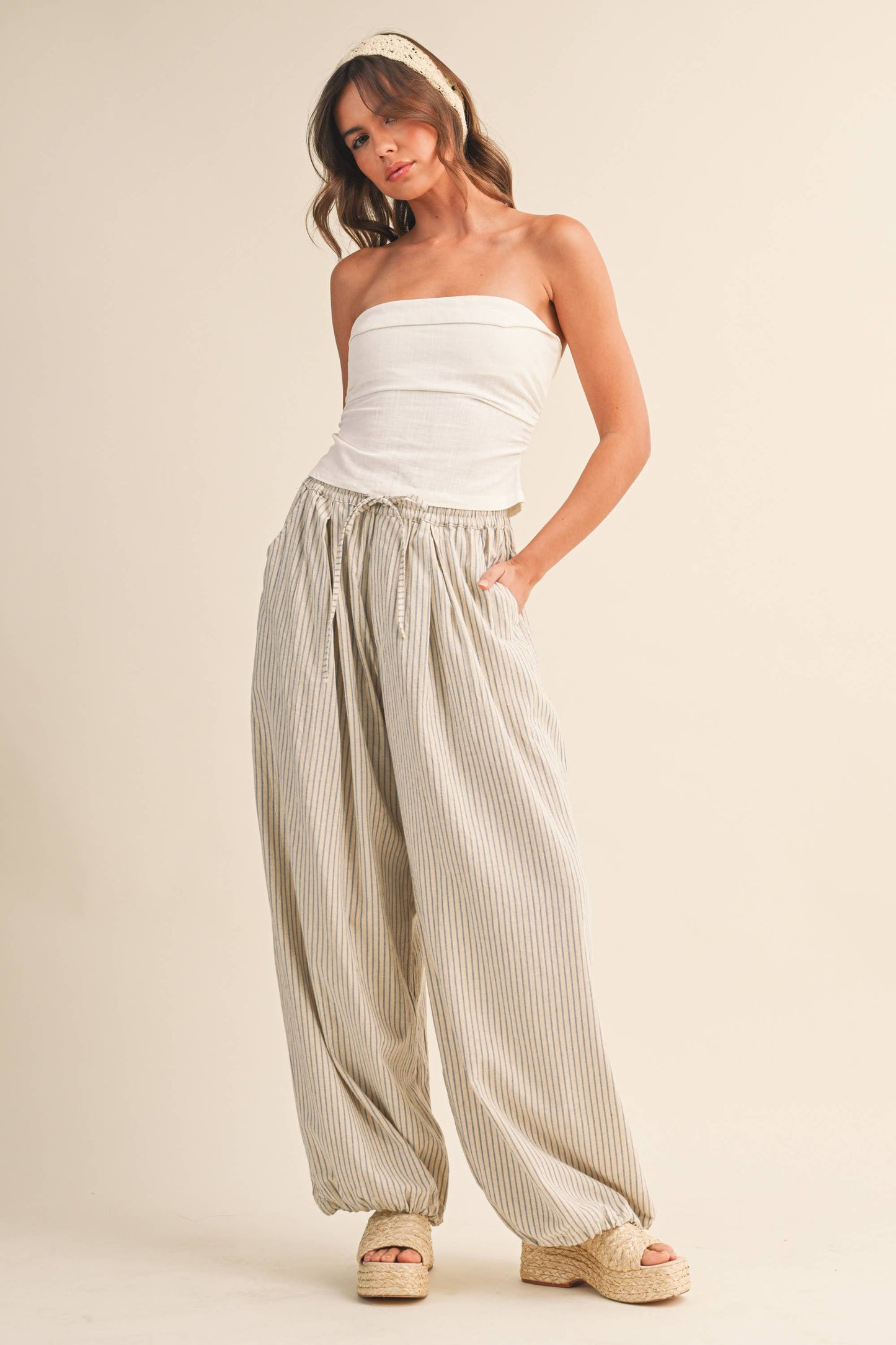 Striped Balloon Pants