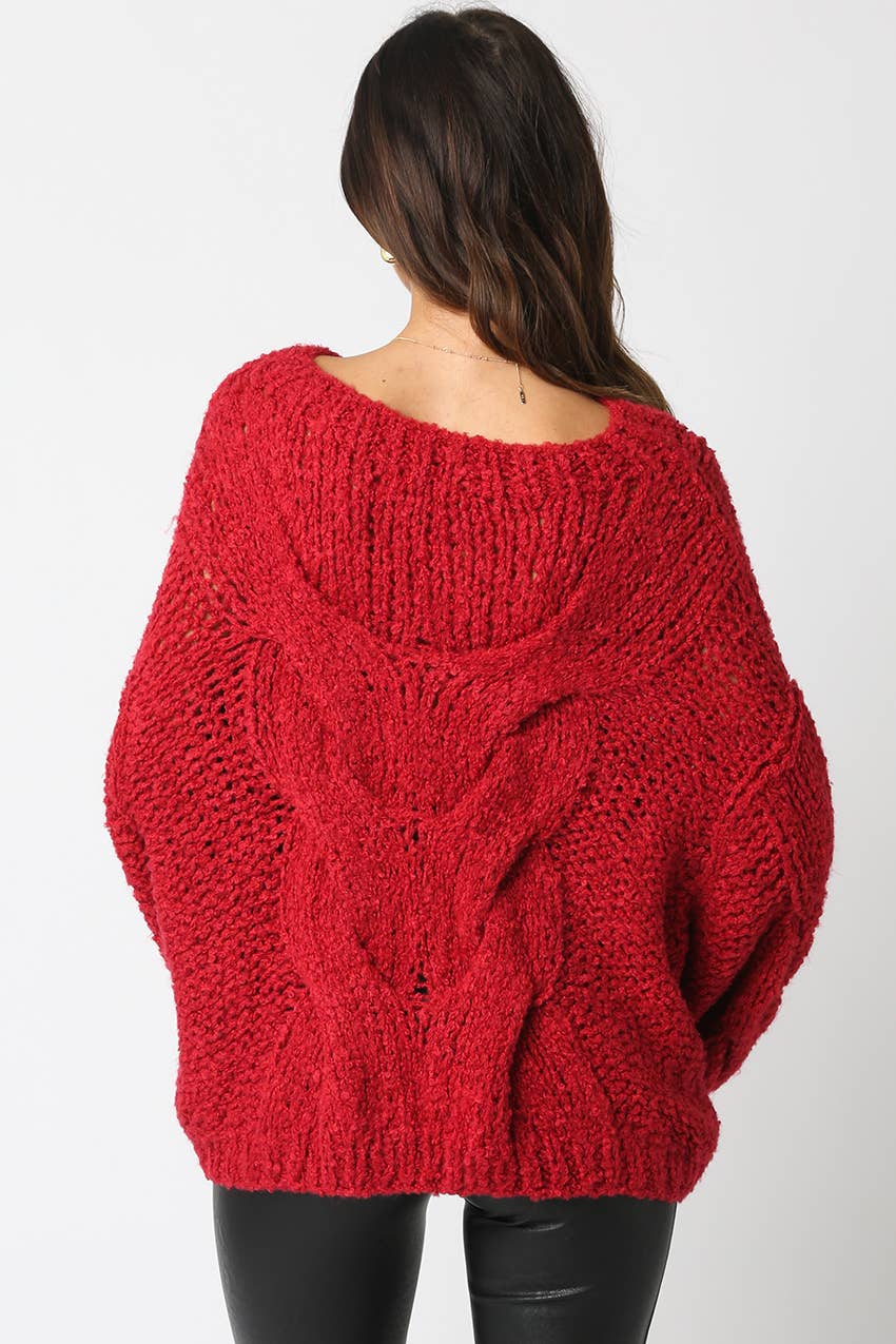 Jamie Knit Sweater (RED)