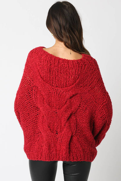 Jamie Knit Sweater (RED)