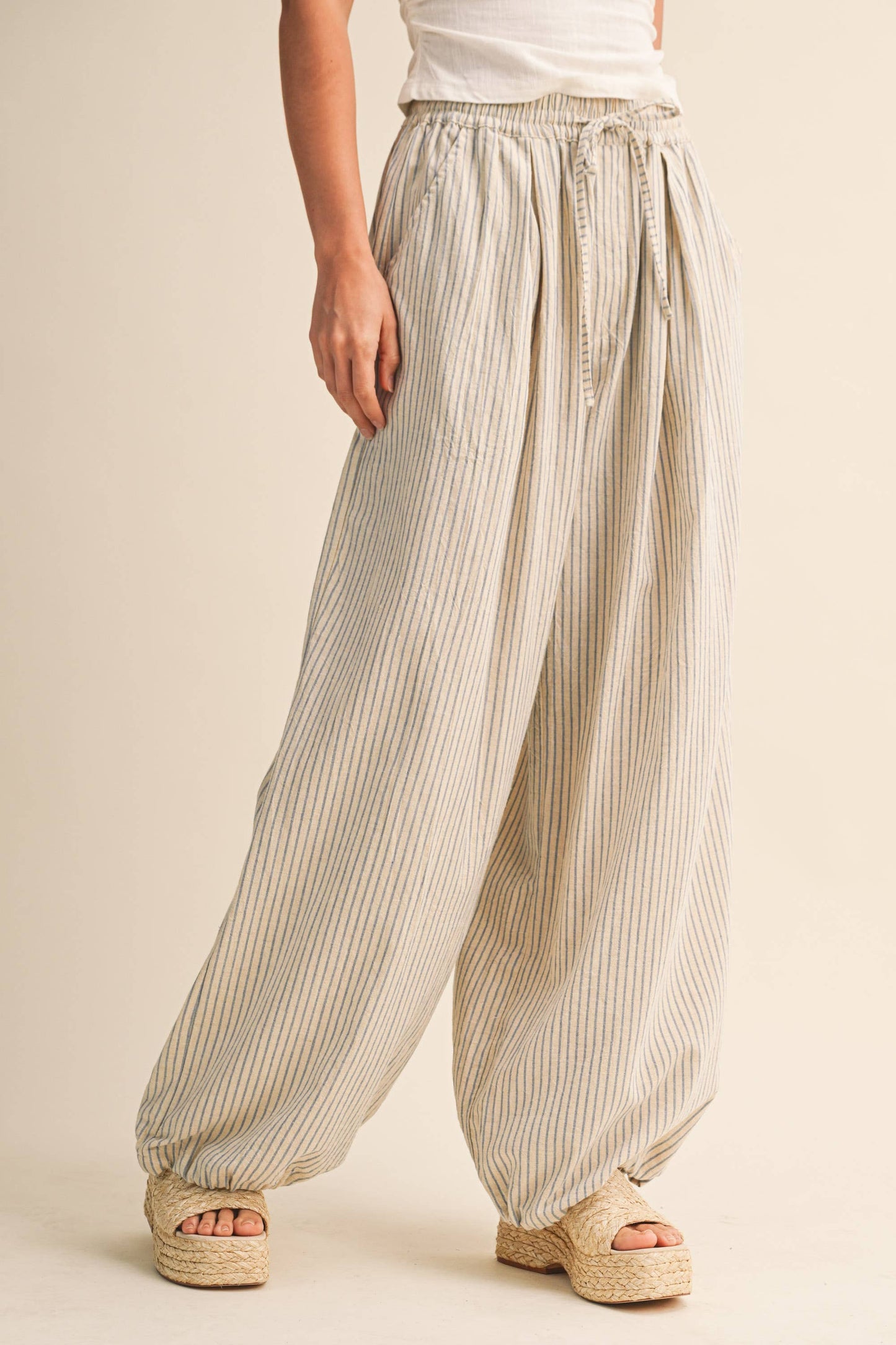 Striped Balloon Pants