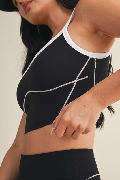 The Contrast Bike Short Set (BLACK)
