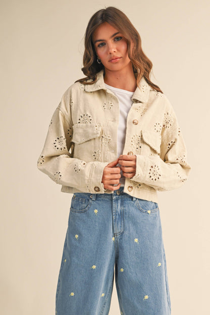 Twill Cropped Jacket