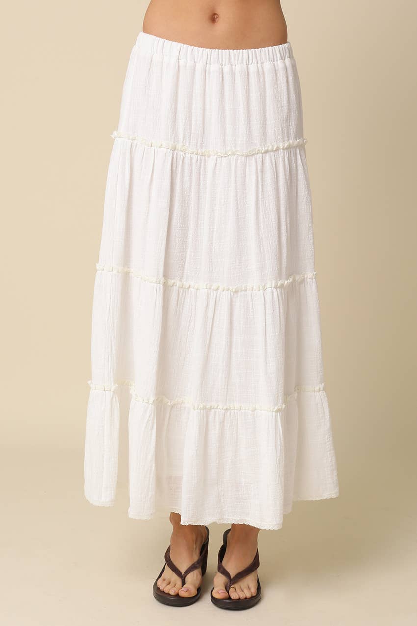 Tiered Maxi Skirt