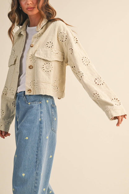 Twill Cropped Jacket