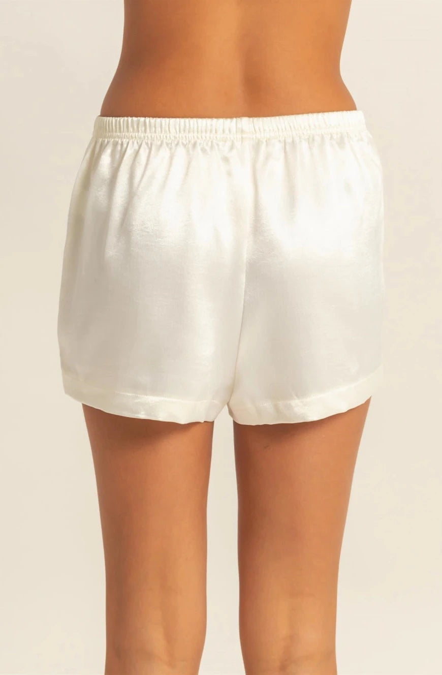 Satin Sweetie Shorts (WHIP CREAM)