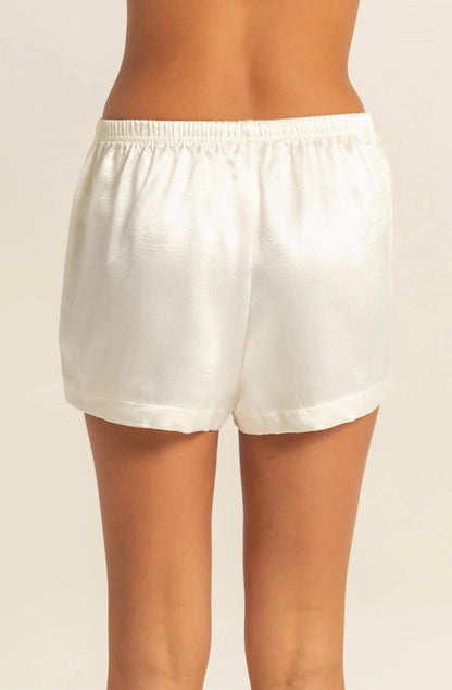 Satin Sweetie Shorts (WHIP CREAM)