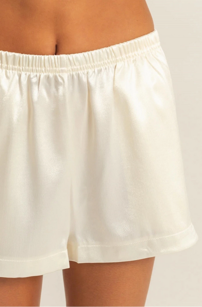Satin Sweetie Shorts (WHIP CREAM)